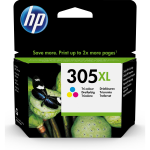 HP 305XL - 5 ml - Alta resa - colore (ciano, magenta, giallo) - originale - cartuccia d'inchiostro - per Deskjet 23XX, 27XX, 41XX; DeskJet Plus 41XX; ENVY 60XX, 64XX; ENVY Pro 64XX